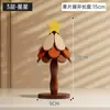 Estilo Navideño Madera Maciza Plegable Decoración de Madera Esterilla Aislante Posavasos Antiescaldado Hogar de Alta Gama Diseño Resistente a Altas Temperaturas Adornos