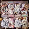 Pacote de Materiais Retrostory Série Anos de Luz e Sombra Diário Vintage Material para DIY Base de Decoração 51 Folhas 8 Designs
