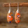 Pendientes colgantes de gota de agua con piedra bohemia, comercio electrónico transfronterizo, joyería de moda europea y americana.