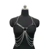 Cadena de Pecho Sexy Collar Cadena de Pecho Castigo Tienta Sexual Entrenamiento SM Coqueteo Vestir Juguetes Sexuales para Adultos