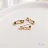 Acessórios DIY Preenchidos com Ouro 14K Pino Giratório com Furo Base para Broche Fivela para Corsage Feita à Mão Material para Acessórios de Cabelo