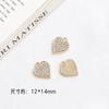 Ins Aleación Retención de Color Zirconio Perla Amor Estrella Colgante DIY Joyería Hecha a Mano Mano Collar Aretes Colgante Accesorios