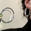 Pendientes de Aro para Oreja con Viento Frío Ins 2024 Nuevos Pendientes de Aro de Alta Gama Pendientes de Moda Geniales Pendiente Grande Distintivo Joyería para Oreja