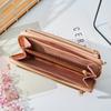 Cartera para Mujer con Patrón de Lichi, Bolsa para Teléfono con Ventana Transparente, Bolso de Hombro de Tres Capas a la Moda, Bolso Cruzado al por Mayor, Estilo Fresco y Dulce
