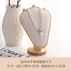 Suporte de Exibição de Joias em Madeira Maciça, Suporte de Colar Estilo Retrato, Brincos, Anéis, Pulseiras, Exibição para Loja de Joias e Adereços para Fotografia