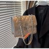 Bolsa Pequena Matelassê de Alta Qualidade 2024 Nova Moda Feminina Versátil Bolsa Transversal Pequena Estilo Chanel com Corrente Bolsa de Ombro para Trabalho
