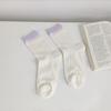 Calcetines finos de verano de seda de vidrio transparente hasta la pantorrilla para mujer, calcetines japoneses transpirables de cristal, calcetines de malla de color caramelo para mujer
