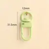 Chaveiro Fivela de Porta Pequena Pintada de Liga Colorida Fivela de Cachorro Acessórios de Joias DIY Fivela Pendurável para Bolsa Fivela de Mola
