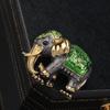 Tropical exótico óleo gota de esmalte broche elefante bonito chique homens e mulheres com corsage pino joias atacado