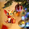 Decoraciones Navideñas Transfronterizas de Dibujos Animados de Dragón Volador para Coche y Hogar, Adornos para Árbol de Navidad, Decoraciones para Fiestas Navideñas
