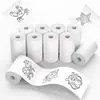 Papel Adesivo Transparente Sensível à Cor 57X25 para Máquina Meow Meow, Notas Adesivas Transparente Universal 57mm, Sem Resíduos, Transparente