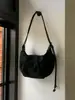 Bolso Retro Simple de Ante en Forma de Media Luna para Otoño e Invierno, Bolso Casual Versátil de Hombro Único Cruzado Tipo Bollo, Bolso de Viaje