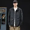 Roupas Masculinas Fengshe / Coleção Primavera e Outono 2026 Nova Jaqueta Retro Americana Casaco de Trabalho Masculino Peça de Cima Fashion e Estilosa
