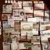 Pegatinas en Caja Zaomao Cosas Viejas Colección del Tiempo Diario Retro Material para Manualidades Pegatinas Decorativas 40 Hojas por Paquete 4 Estilos a Elegir