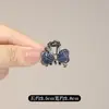 Presilha de Cabelo Exclusiva com Laço de Strass Pequena Pinça Tubarão para Cabelos Soltos e Franja Acessório de Cabelo 2026 Novo Modelo com Toque de Luxo