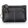 Nuevo Monedero Multifuncional Simple para Mujer, Estilo Mini Corto, Estilo Horizontal Verde, Bolsa de Almacenamiento con Llavero de Doble Cremallera, Versátil