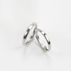 Anillo de Sol y Luna para Parejas, Par de Anillos de Plata con Viento Frío Ajustable, Estilo Mori, Temperamento Simple, Regalo Tanabata Coreano