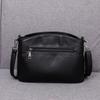 Bolso de Mano de Piel de Vaca Pura 2025 Nueva Moda Cuero Genuino Bolso de Mujer Simple Atmosférico Cartera Shell de Cuero Suave Bolso de Hombro Cruzado