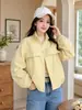 Chaqueta corta para mujer, nuevo estilo primavera/otoño, moderna y versátil, corte holgado, adecuada para figuras petite, cortavientos casual