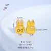 Pu Zuoqiang Cor-Preservante Dourado Areia Acessórios DIY Urso de Pelúcia Pingente de Porco Pingente Cartoon Tridimensional Colar para Mulheres