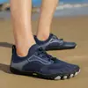 Nuevos zapatos de playa para parejas, zapatos de secado rápido, zapatos de cinco dedos para natación al aire libre transfronterizos para hombres y mujeres, zapatos para vadear, zapatos para hacer snorkel