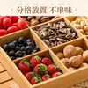 Caja de Snacks para Preparar Té Estilo Ola Urbana junto al Fuego, Charola de Frutas Deshidratadas, Charola de Nueve Compartimentos, Plato de Frutas para Sala de Estar del Hogar