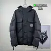 Chaqueta de plumón de ganso exclusiva transfronteriza para parejas, con capucha estilo ropa de trabajo, corte holgado, talla grande, parka engrosada