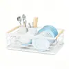 Estante de Secado para Encimera de Cocina de Hierro Multifuncional para Almacenamiento de Platos con Portacuchillos, Tenedores y Vasos Organizador de Tazones y Palillos Venta al por Mayor
