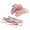 Pinza Peine de Acetato Rosa Girly, Pinza Tiburón Estilo Fresco para Mujeres, Accesorio para Cola de Caballo Alta Venta al por Mayor