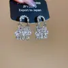 Campanillas de Viento para el Día~Aretes de Borla de Cristal Diamantado con Tachuelas Plateadas en Forma de Gota de Agua, Aretes de Estilo Bohemio, Joyería para Orejas Única y Hermosa