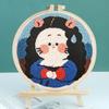 Bordado ruso Poke, bordado hecho a mano, pintura de lana, bordado de pareja, Poke Poke Poke, bolsa de material de aguja de bordado