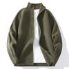 2025 Comercio Exterior Transfronterizo Otoño e Invierno Nueva Moda Suéter Casual Cárdigan Ropa de Punto para Hombre Color Sólido Cuello Alto Chaqueta Abrigo