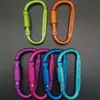 Mosquetón Tipo D, Mosquetón Rápido Aplanado Bloqueable de 8 cm Engrosado de Alta Calidad, Hebilla de Tuerca, Accesorios de Joyería, Hebilla Colgante Colorida