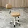 Banqueta de Beleza, Banqueta Giratória Ajustável com Rodas para Salão de Beleza, Banqueta para Cabeleireiro, Banqueta Redonda para Barbearia, Cadeira de Maquiagem para Casa