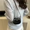 Bolsa Pequeña Linda Niña 2025 Nueva Bolso de Hombro Cruzado Dibujo Animado Gato Kt Niña Bolso Corazón de Niña Mini Bolso