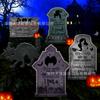 2026 Original Nuevo Cartel de Jardín de Halloween Fiesta de Halloween Negro Realista Lápida Decoración Cartel de Jardín