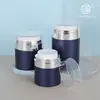 Venta al por mayor del fabricante 30G50G100G Botella de Crema Líquida con Dispensador Medio Botella de Doble Capa Tarro de Crema al Vacío Tarro para Crema Facial