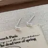 Versión Coreana de Pendientes Geométricos de Línea S925 Plata de Ley Chiheng para Mujer, Modernos, Simples, Frescos, Exquisitos y Compactos