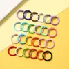 Fecho de Mola de Morango Colorido DIY, Fecho para Pendurar Contas, Peças de Chaveiro de Liga, Pingentes para Bolsa e Fone de Ouvido