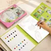 YUELU Conjunto Criativo de Pintura em Aquarela A4 Tintas Aquarela Sólidas Peroladas 70% de desconto Páginas Conjunto de Pintura Mais Vendido Transfronteiriço