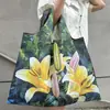 Sacola de Compras Dobrável com Grande Capacidade, Série Pintura a Óleo, Nova Estampa Digital de Desenho Animado, Sacola de Compras Portátil Ecológica