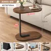 Mesa Auxiliar de Sofá, Gabinete Lateral, Mesa Auxiliar para Sala de Estar, Mesa de Té para el Hogar, Estante de Almacenamiento, Mesa de Café Pequeña Mini para Mesita de Noche, Balcón