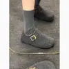 Zapatos de Algodón Retro Plus de Terciopelo Cálidos de Suela Gruesa para Mujer 2026 Nuevo Otoño/Invierno Aumentadores de Altura Par Engrosado con Falda Zapatos Completamente Cerrados