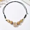 Collar Irregular Geométrico de Resina, Cadena de Clavícula de Alta Gama, Joyería Nueva de Nicho para Mujeres, Nuevo Estilo Otoño 2026