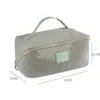 Nueva bolsa de maquillaje transpirable de malla, bolsa de almacenamiento para cosméticos, bolsa de tocador transparente portátil de gran capacidad para viajes, personalizable con logo