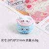 Stereo Piggy Rice Cooker Cartoon Cream Glue Acessórios Artesanais DIY Ornamentos Criativos Acessórios Resina Acessórios Material