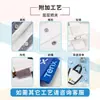 Bolsa de Lienzo Personalizada Estuche Sencillo Retro Cremallera en Blanco Bolsa de Almacenamiento para Cosméticos Papelería Se Puede Imprimir Logo Hecho a Medida