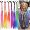Acessório de Cabelo Trançado Colorido Degradê de Dreadlock Estilo Novo para Meninas da Temu Peruca Infantil Ornamento de Cabelo Penteado Trançado