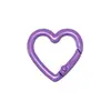 Clips de Resorte Coloridos, Anillas Abiertas Redondas, Anillas de Resorte en Forma de Corazón, Accesorios para Llaveros DIY, Conectores de Aleación