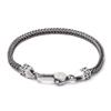 Collar Cola de Zorro Plateada Tailandesa Chiba Importado de Italia Plata Tailandesa para Hombre Todo Fósforo Retro Moderno Cadena de Plata Simple Resistente para Hombre